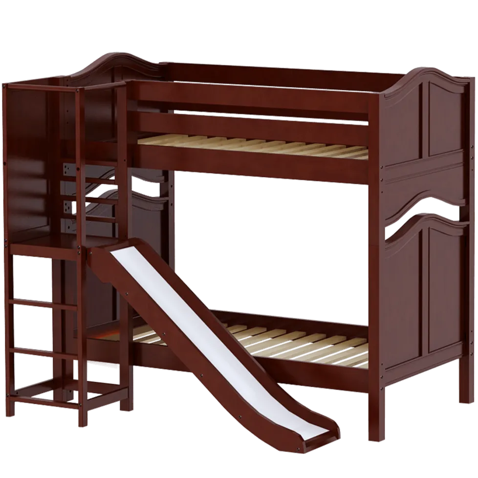 Maxtrix Twin High Bunk Bed with Slide Platform
