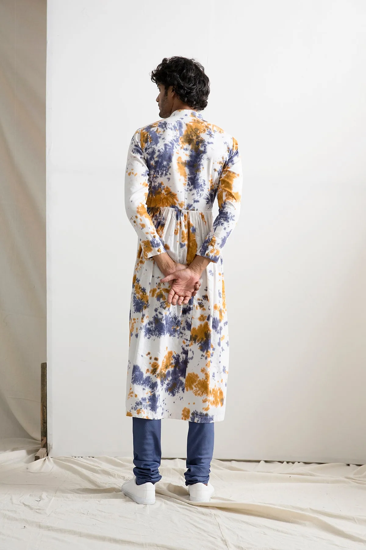 Mirko - Tie and Dye Flared Manarkali Set