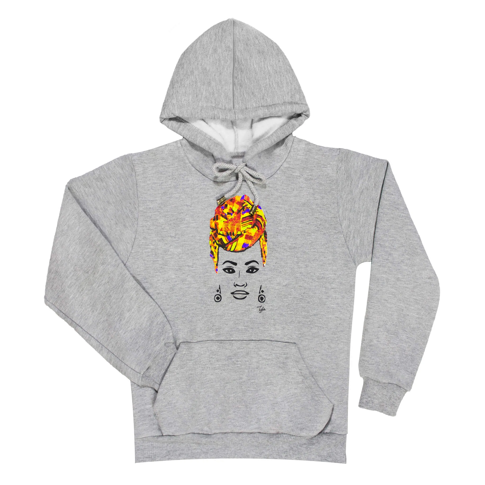 MISS AFRICA WITH TRADITIONAL WEDDING HEAD WRAP YOUTH HOODIE
