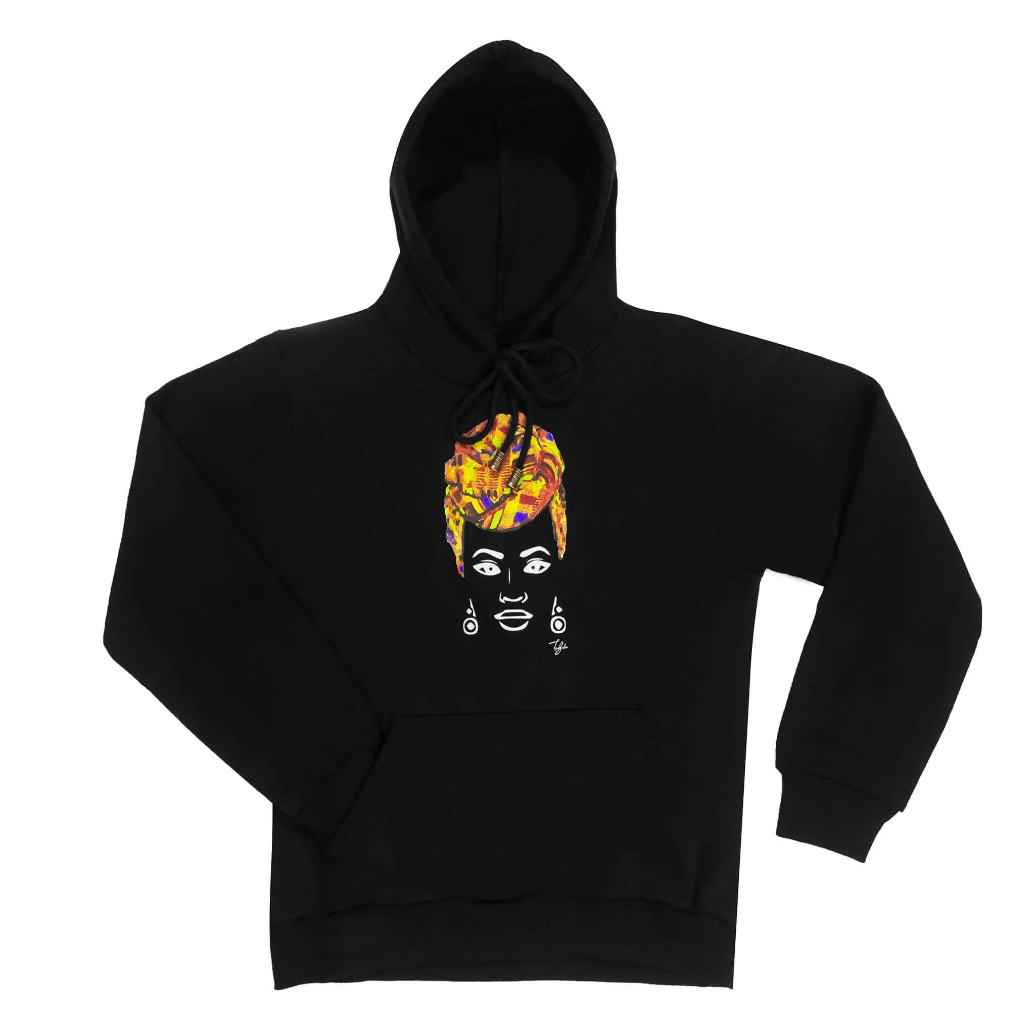 MISS AFRICA WITH TRADITIONAL WEDDING HEAD WRAP YOUTH HOODIE