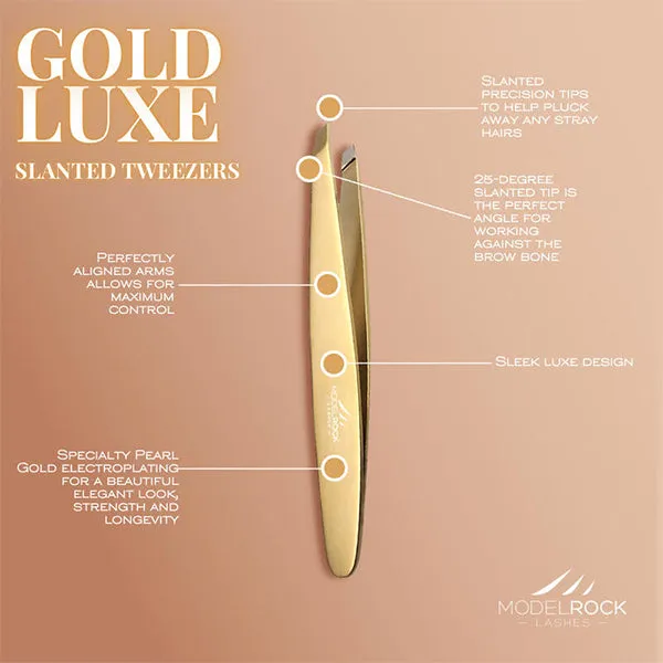 Modelrock Gold Luxe – Slanted Tweezer