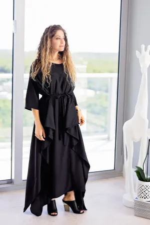 Momo Dress - Black Crepe