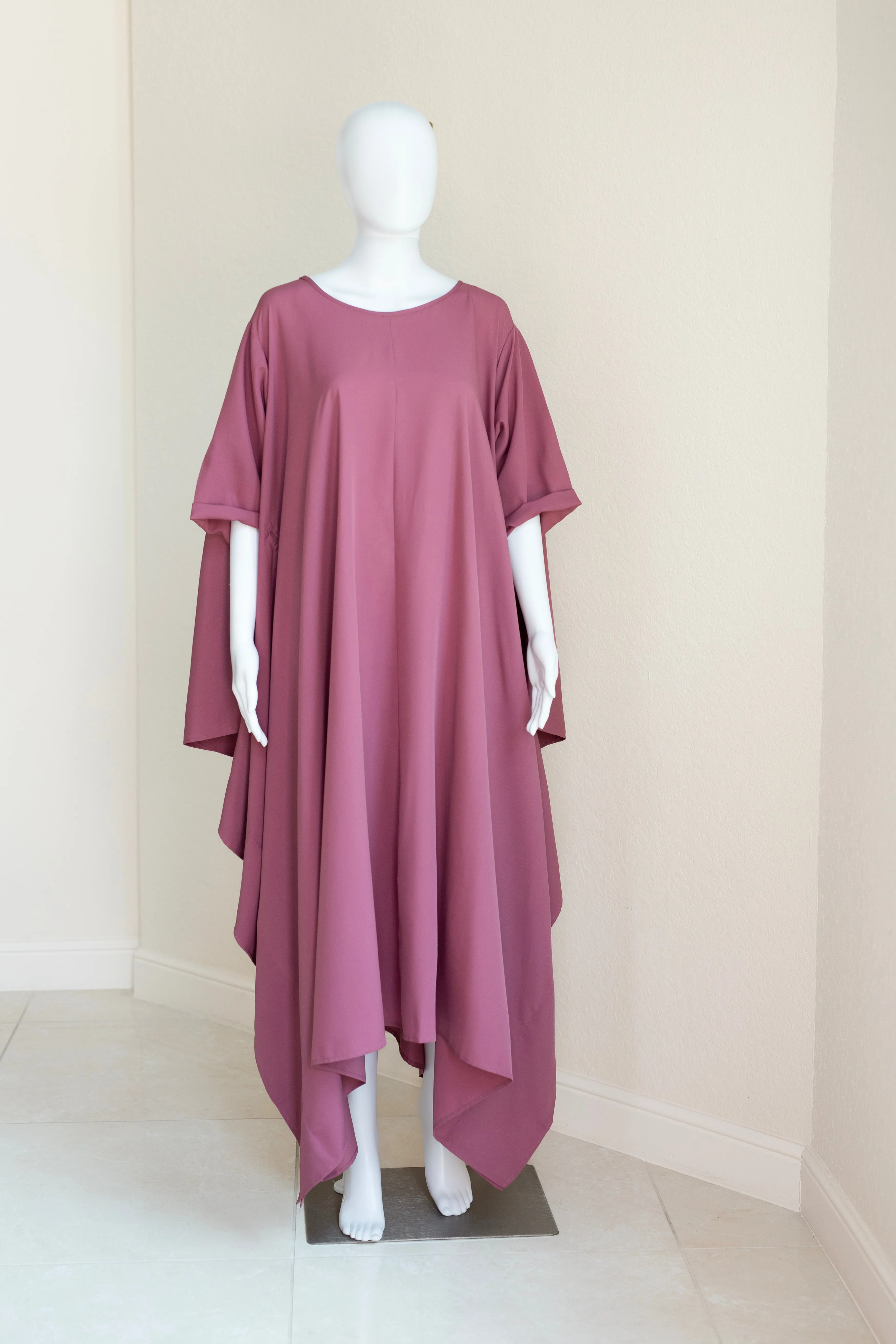 Momo Dress - Purple Mauve Crepe