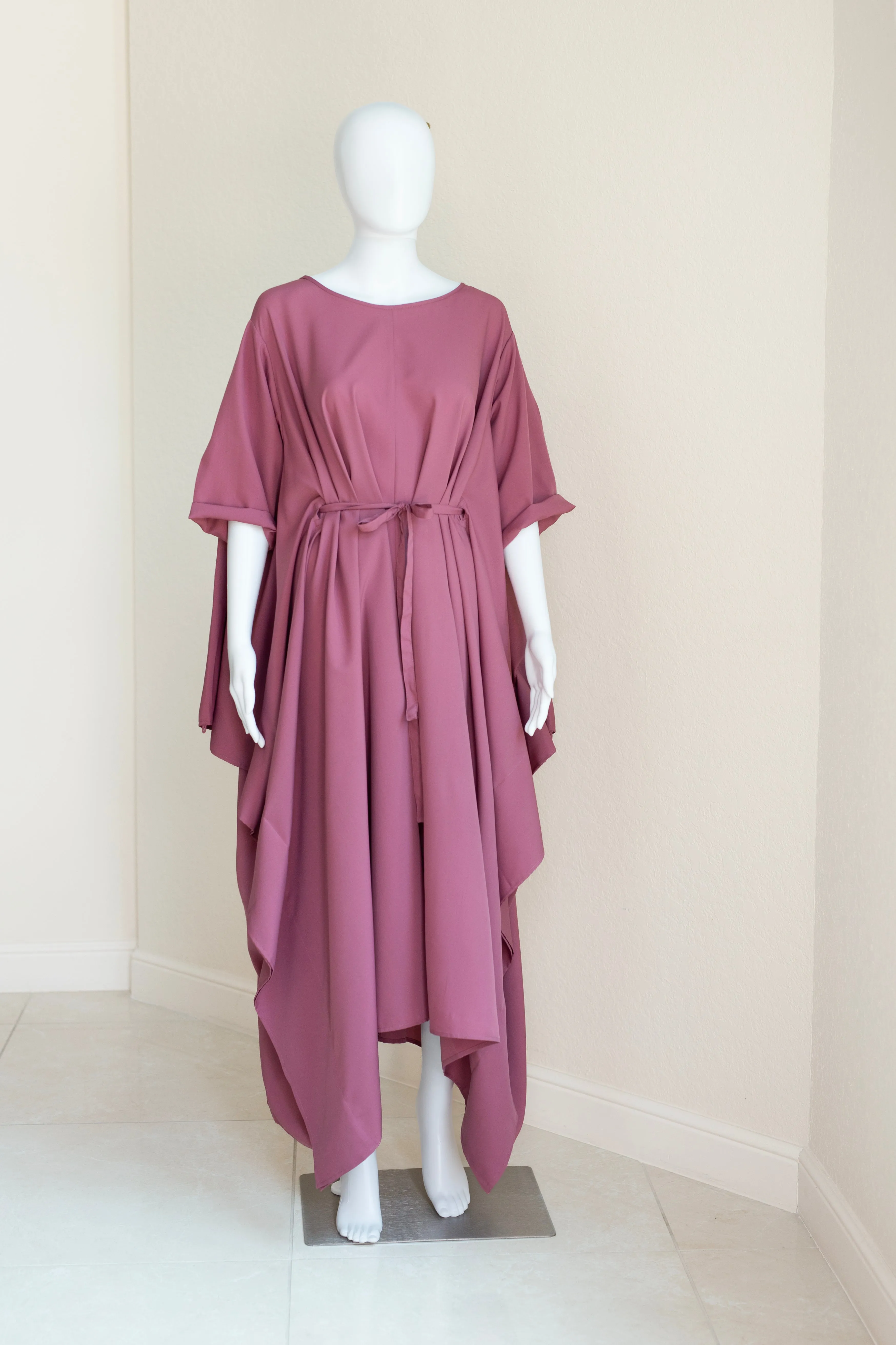 Momo Dress - Purple Mauve Crepe