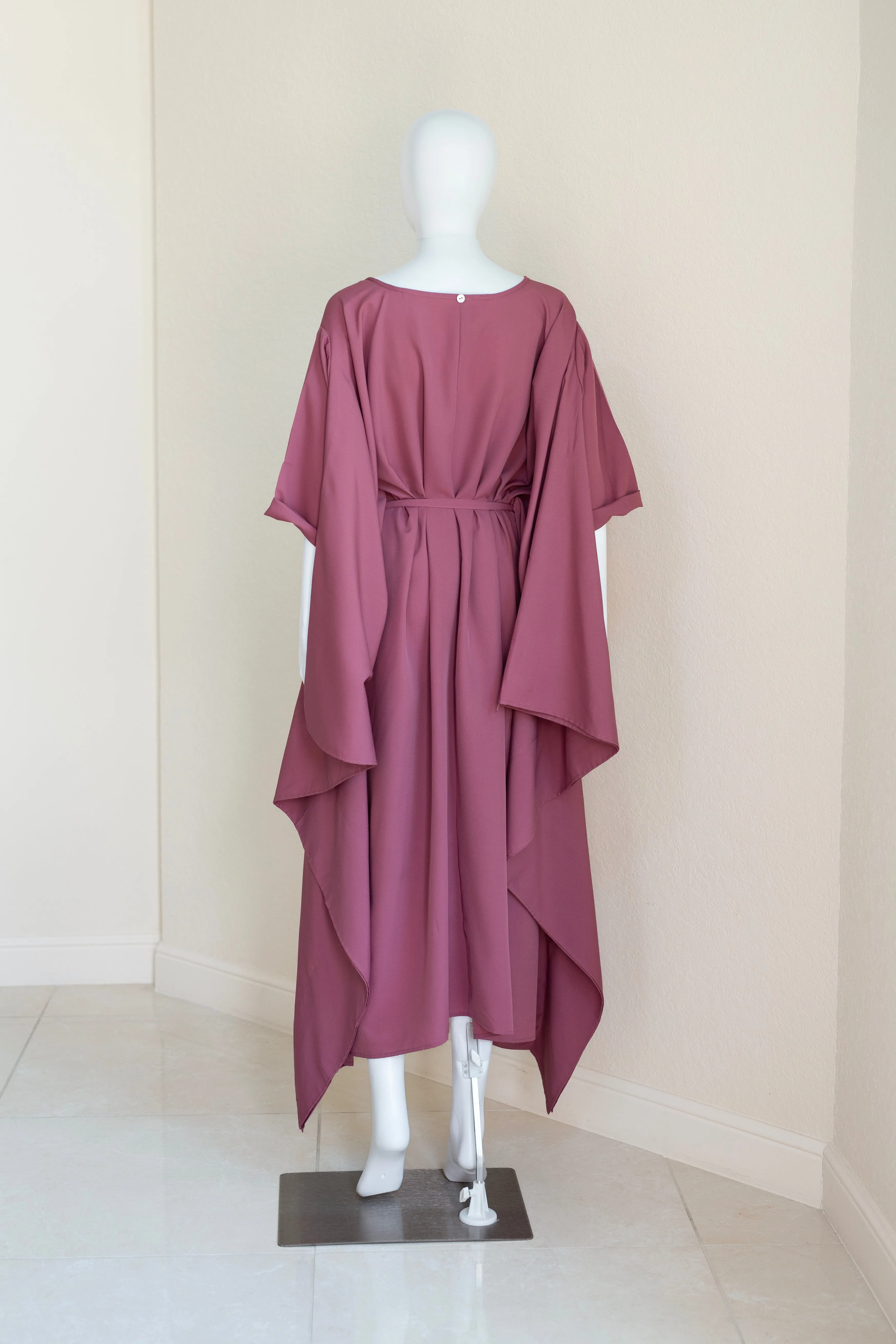 Momo Dress - Purple Mauve Crepe