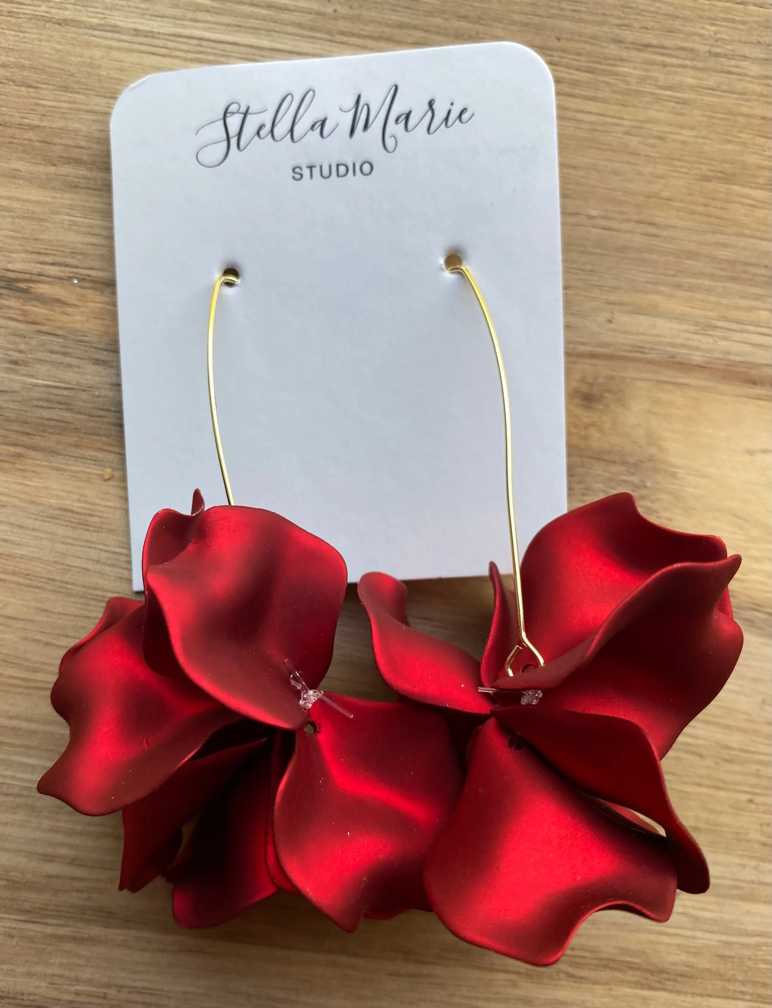 MULTIPLE COLORS: Pretty Bloom Earrings 3"