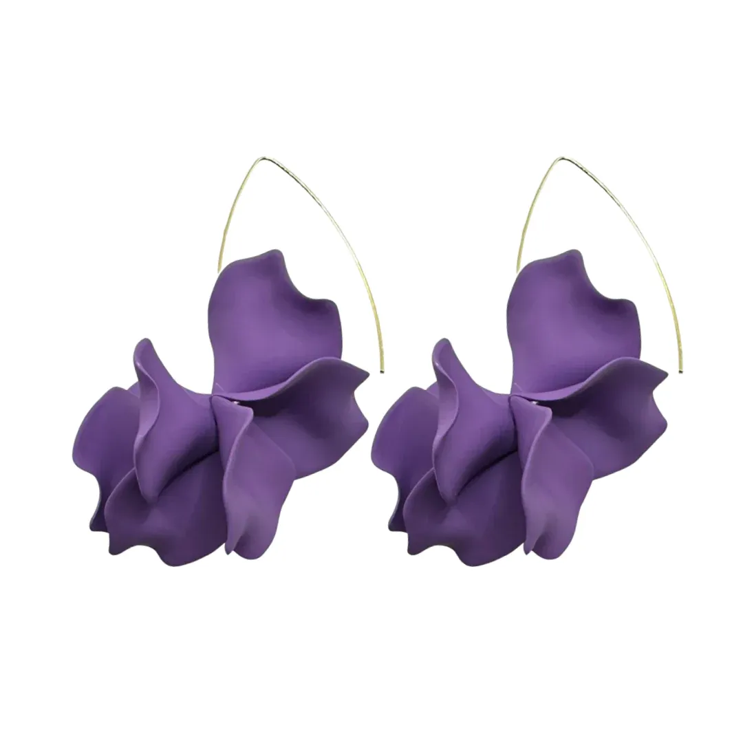 MULTIPLE COLORS: Pretty Bloom Earrings 3"