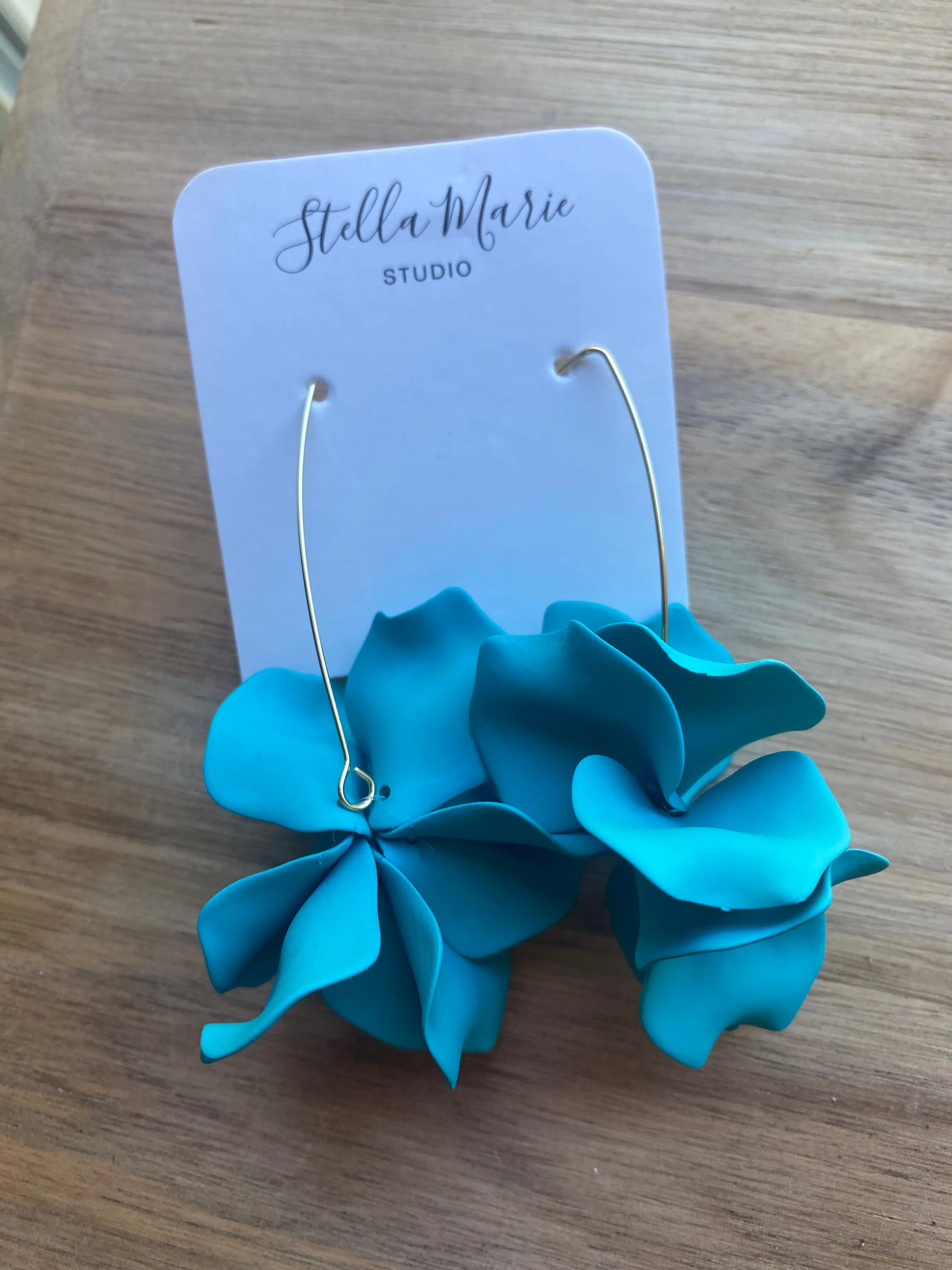 MULTIPLE COLORS: Pretty Bloom Earrings 3"