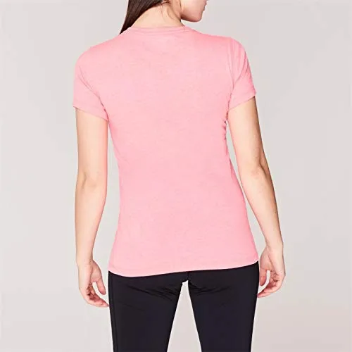New Balance Womens Logo Graphic QT T Shirt Pink S