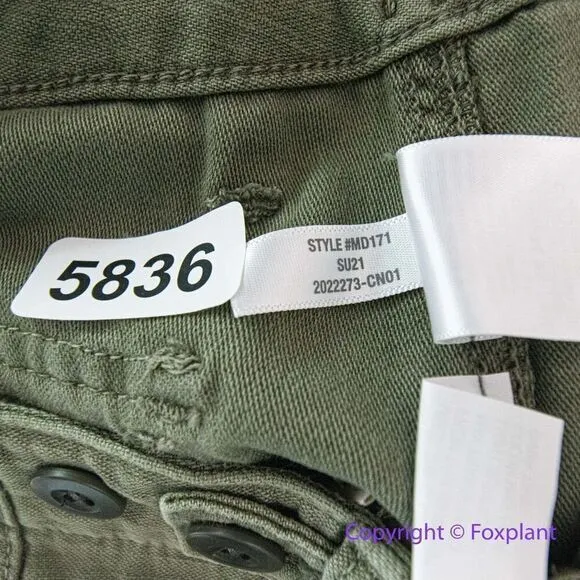 NEW‎ Madewell Relaxed Military Shorts, size 25