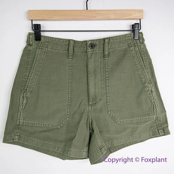 NEW‎ Madewell Relaxed Military Shorts, size 25