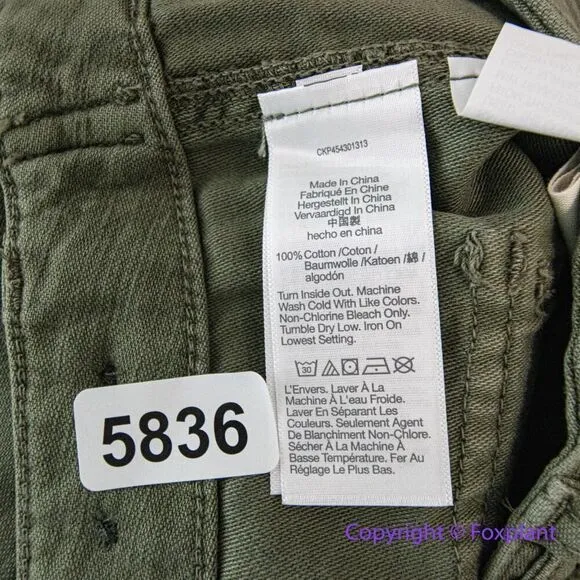 NEW‎ Madewell Relaxed Military Shorts, size 25