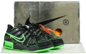 Nike CU6015 Black/Green Strike Air Rubber Dunk/OW Trainers 👟 UK 10.5  👟