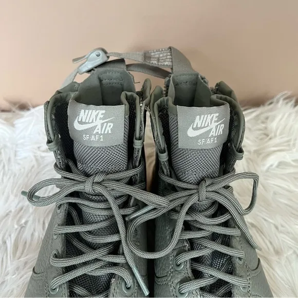 {Nike} SF Air Force 1 Mid Sneakers in Dark Stucco - Women’s 6