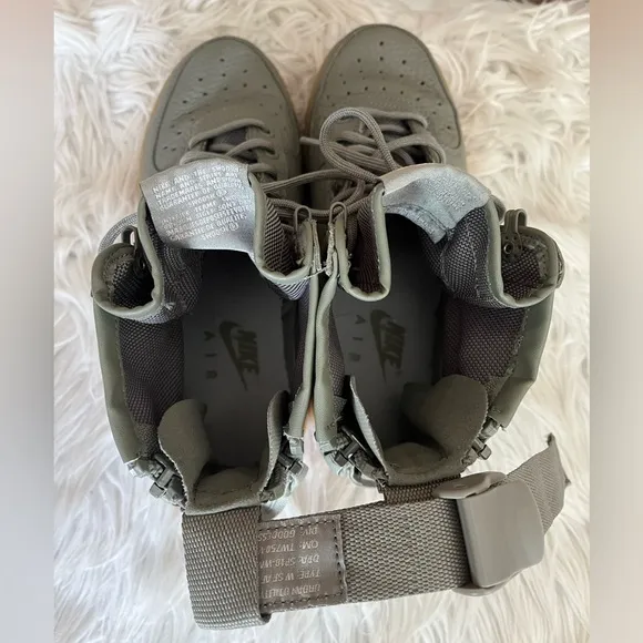 {Nike} SF Air Force 1 Mid Sneakers in Dark Stucco - Women’s 6