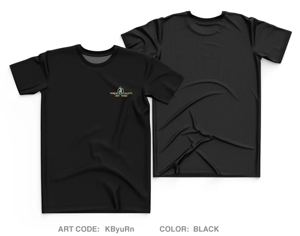 North County Iron Works Core Men's SS Performance Tee - KByuRn
