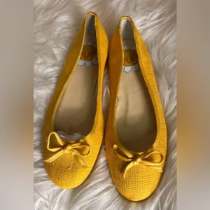 NWOT DELMAN Warner Brothers -Tweety Bird Yellow Ballerina Flats Size 5