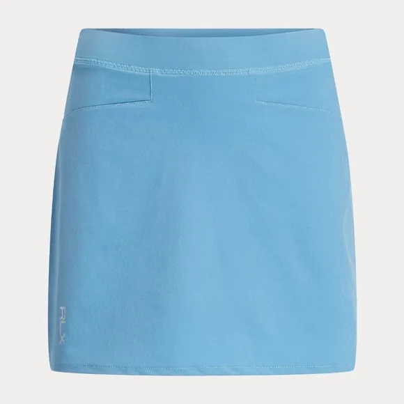 NWT Ralph Lauren RLX Golf Hatteras Blue Aim Back Pleated 15&quot; Stretch Skort XS