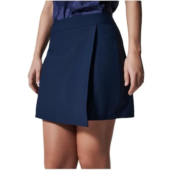 NWT SPANX Sunshine Athletic Skort 6 in Inseam Midnight Navy Blue Sizes L and XL