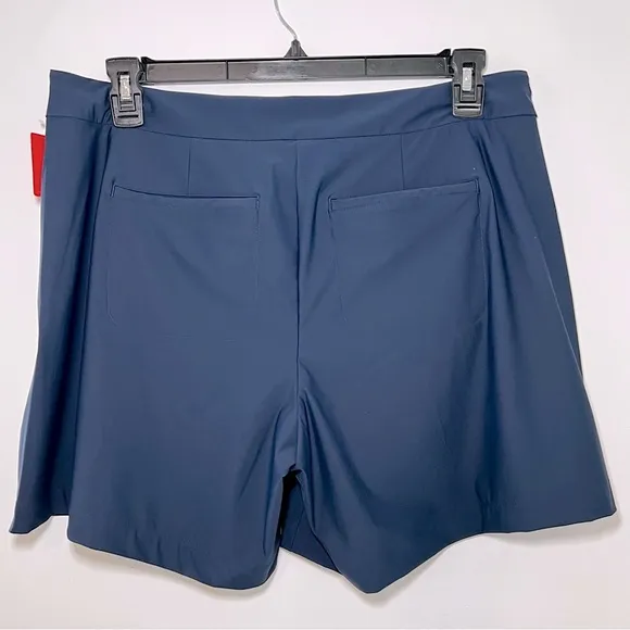 NWT SPANX Sunshine Athletic Skort 6 in Inseam Midnight Navy Blue Sizes L and XL