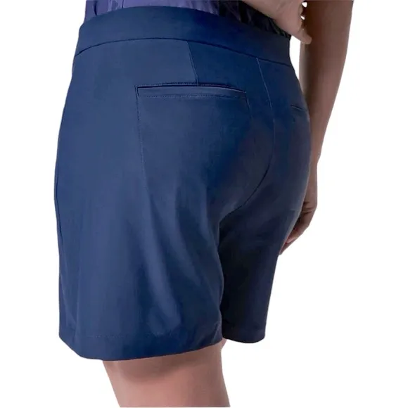 NWT SPANX Sunshine Athletic Skort 6 in Inseam Midnight Navy Blue Sizes L and XL