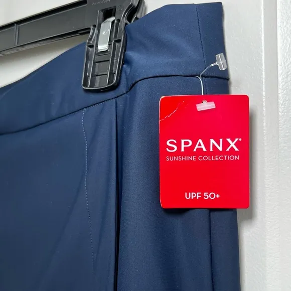 NWT SPANX Sunshine Athletic Skort 6 in Inseam Midnight Navy Blue Sizes L and XL