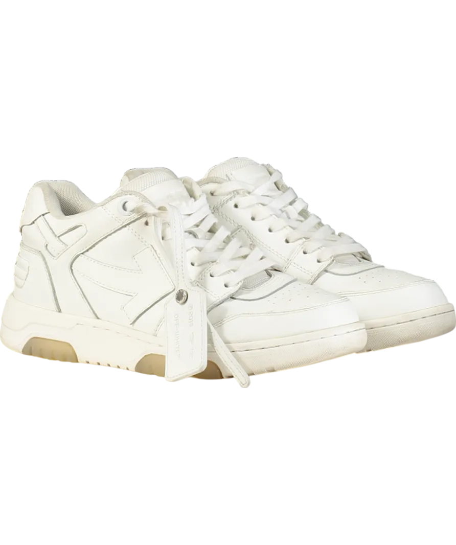 Off-White White Out Of Office Calf Leather Sneaker UK 6 EU 40 👞