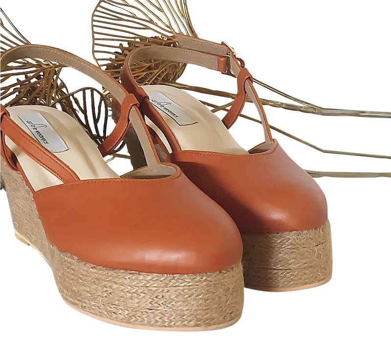 Opaline Mules with Wedge Heels