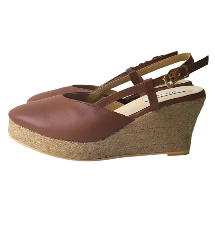 Opaline Mules with Wedge Heels