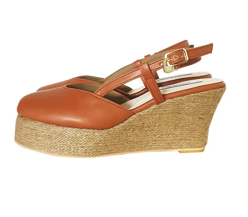 Opaline Mules with Wedge Heels