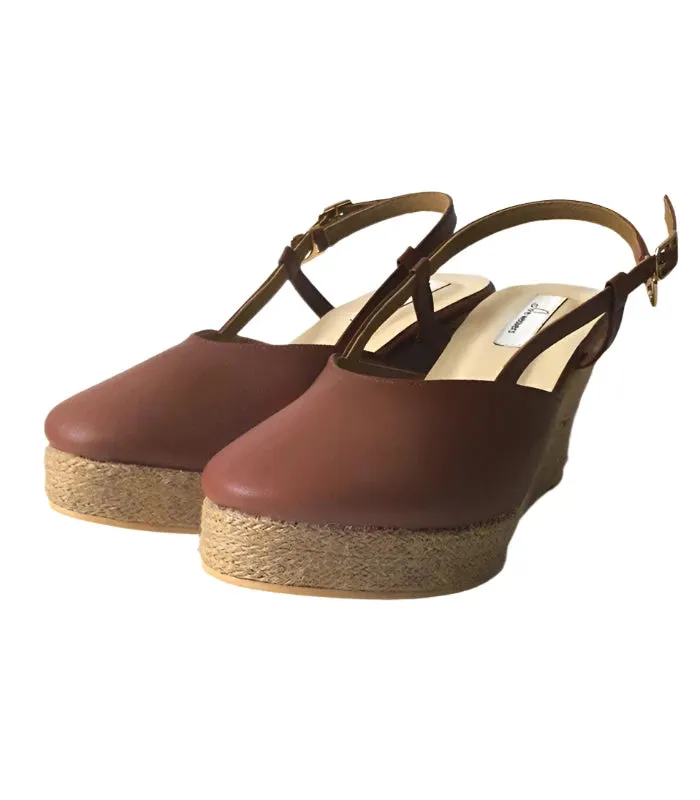 Opaline Mules with Wedge Heels