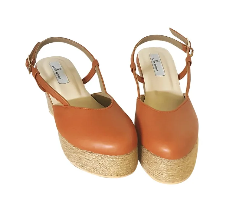 Opaline Mules with Wedge Heels