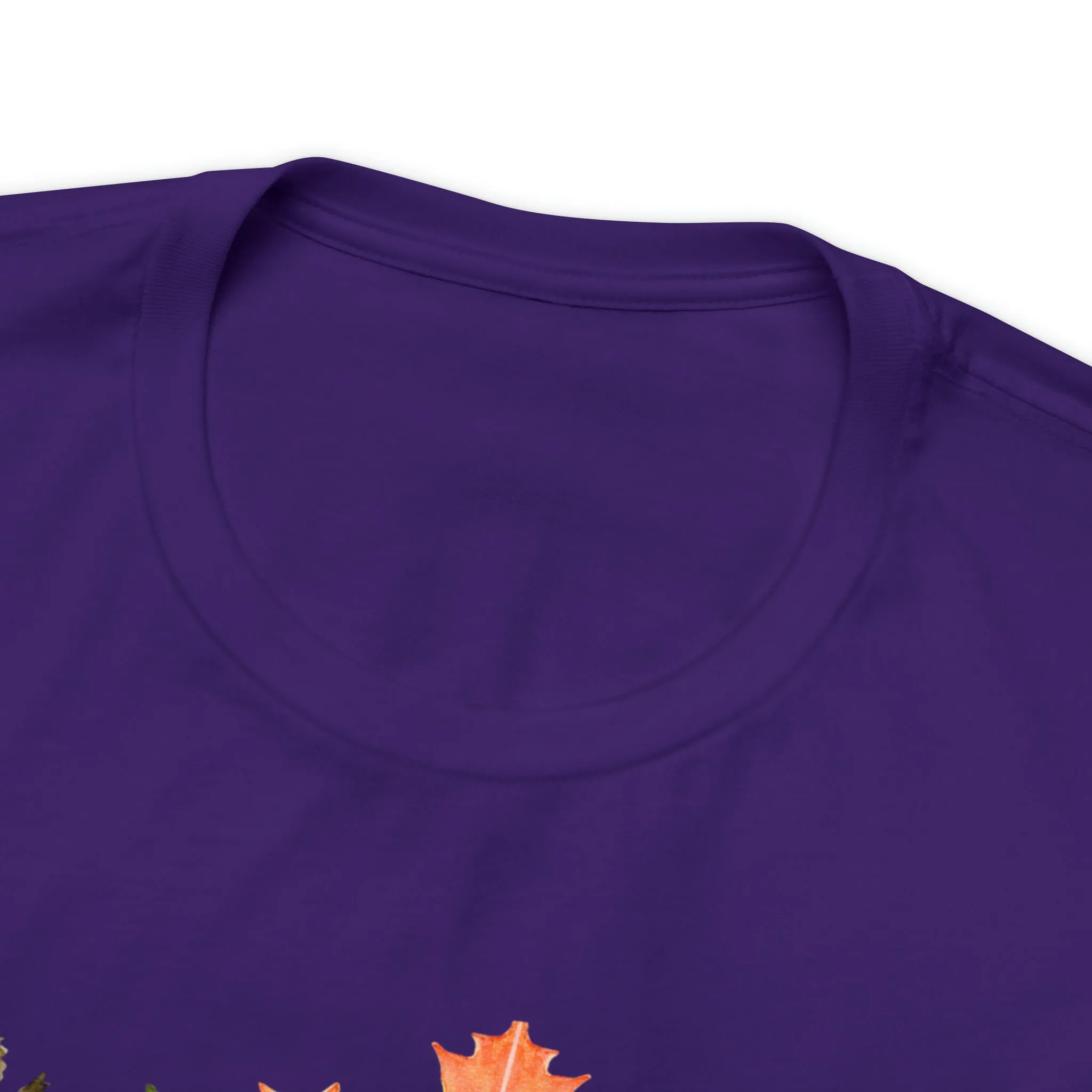 Orange Leaves Hello Fall T-Shirt | Fall  Tee |  Bella Canvas 3001 Unisex |  Thanksgiving Season Short Sleeve Tshirt