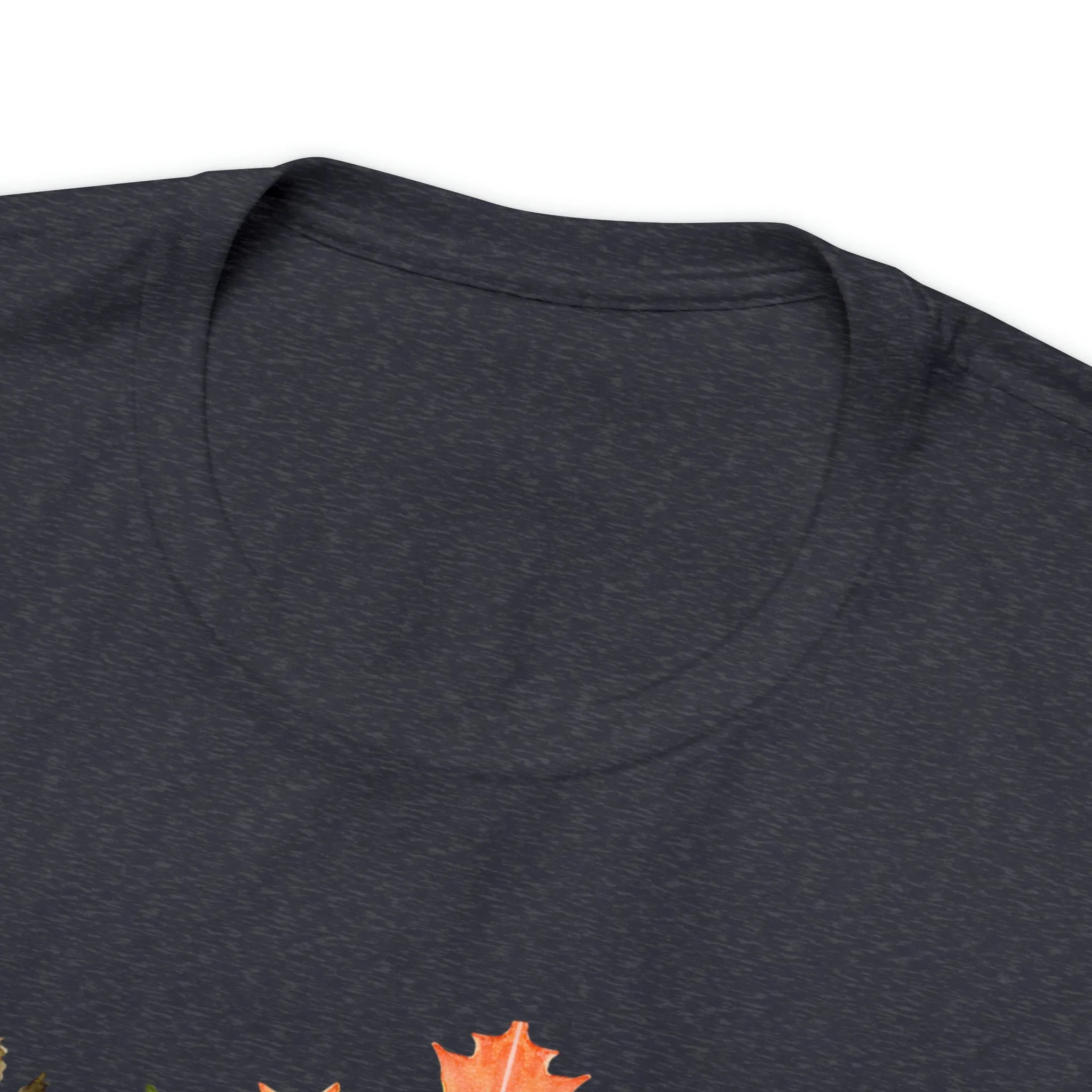 Orange Leaves Hello Fall T-Shirt | Fall  Tee |  Bella Canvas 3001 Unisex |  Thanksgiving Season Short Sleeve Tshirt
