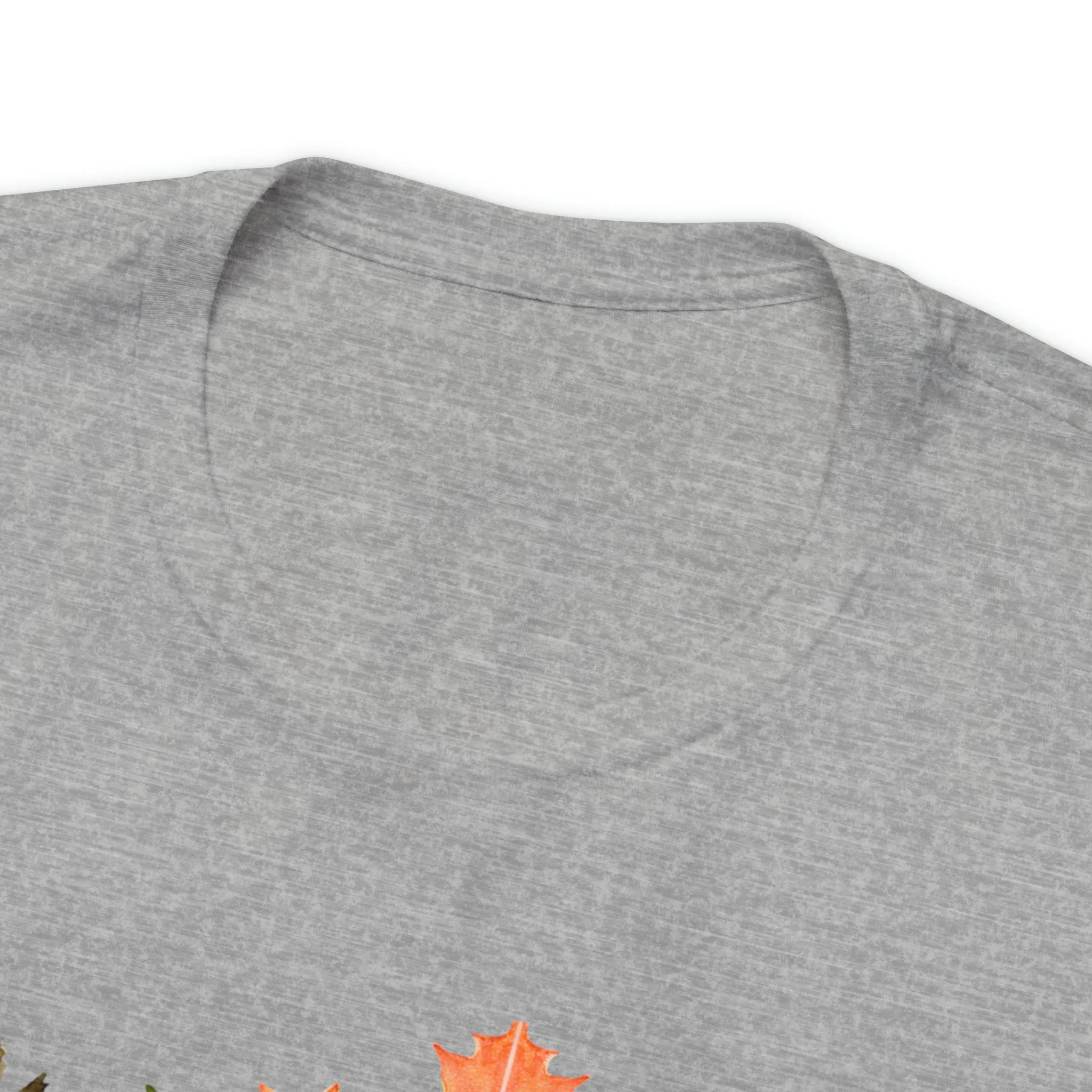 Orange Leaves Hello Fall T-Shirt | Fall  Tee |  Bella Canvas 3001 Unisex |  Thanksgiving Season Short Sleeve Tshirt