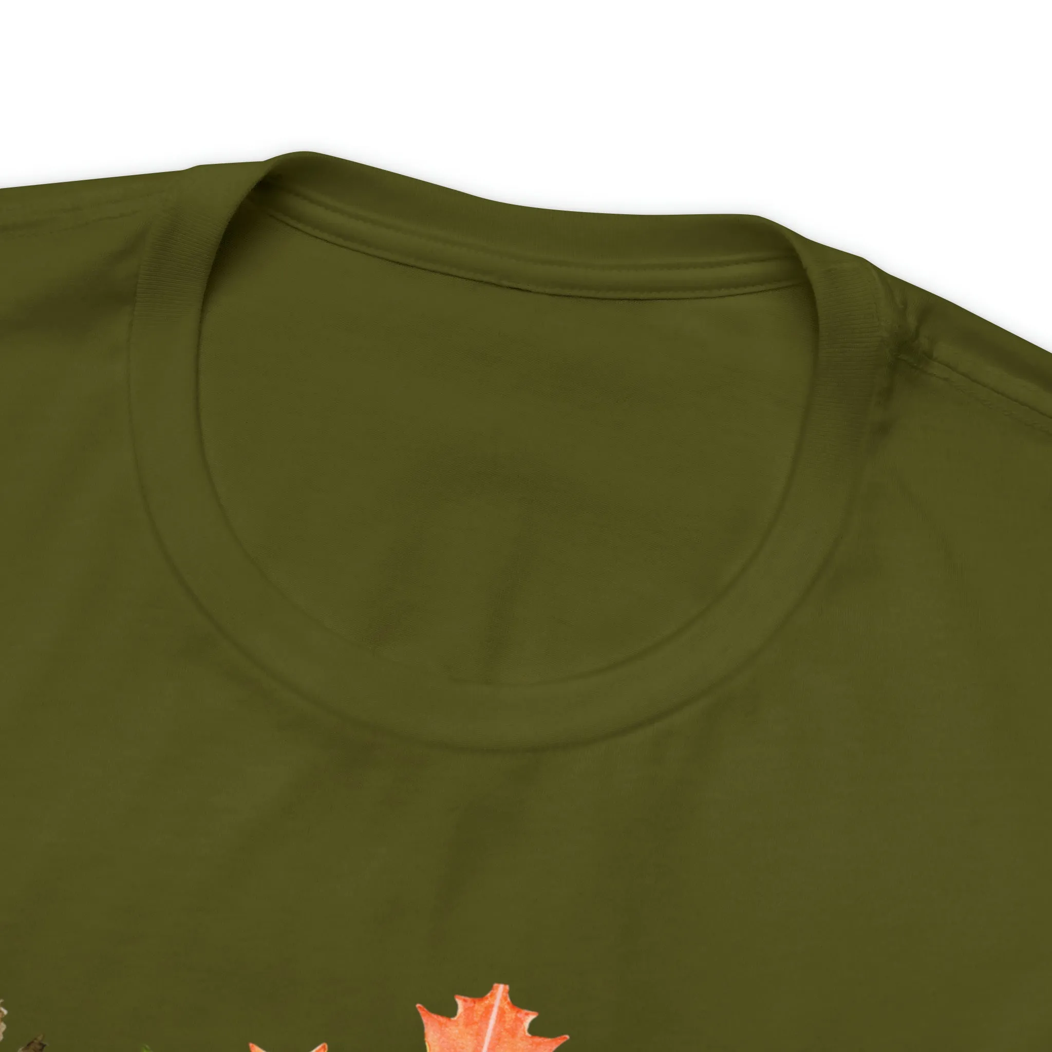 Orange Leaves Hello Fall T-Shirt | Fall  Tee |  Bella Canvas 3001 Unisex |  Thanksgiving Season Short Sleeve Tshirt