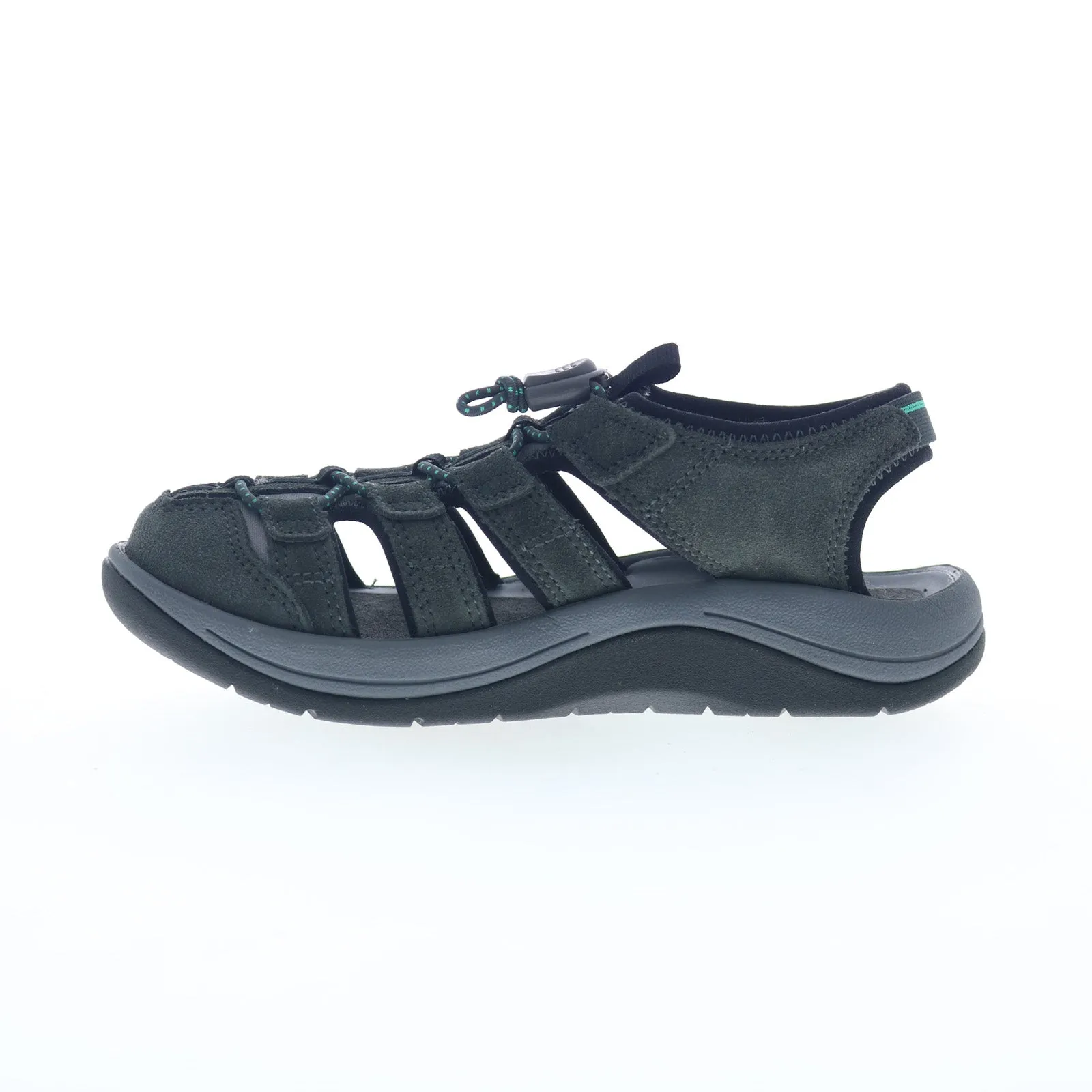 Original Muck Wanderer WWS100 Womens Gray Suede Slip On Sport Sandals Shoes