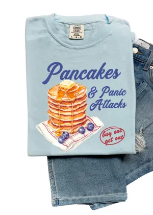 Pancakes & Panic Attacks – Relatable Breakfast Comfort Colors T-Shirt