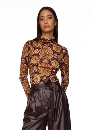 Piper Top (Scarf Medallion Chai Tea)