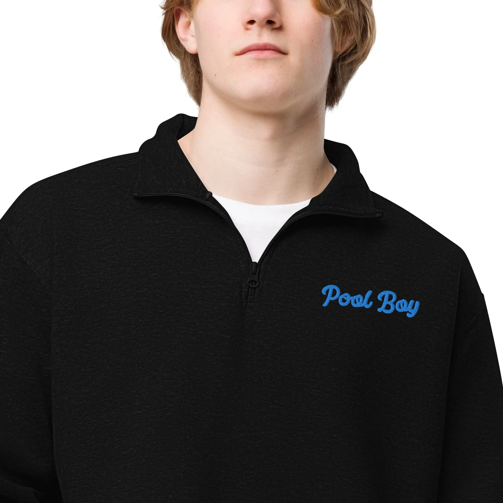 Pool Boy Embroidered Unisex Fleece Pullover