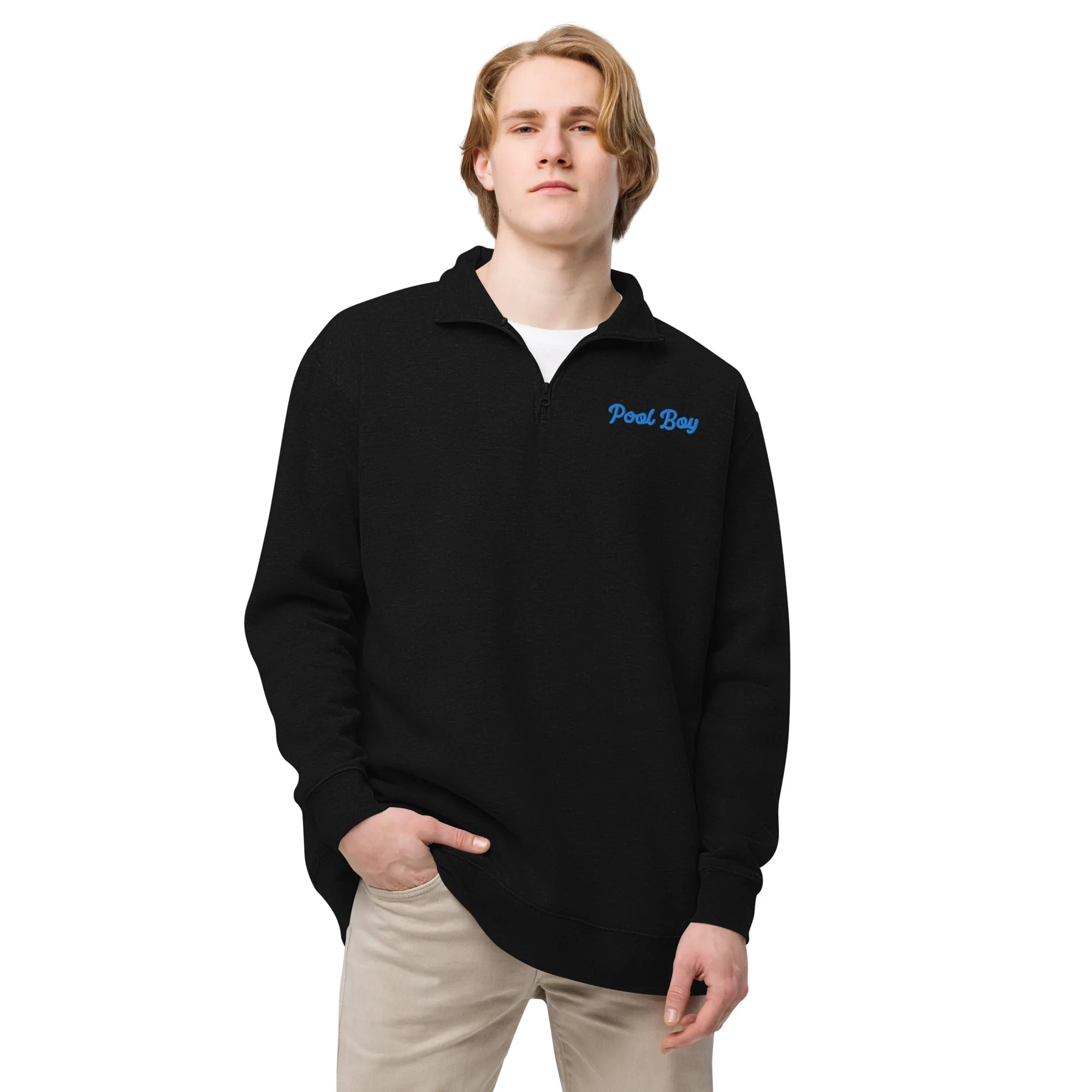 Pool Boy Embroidered Unisex Fleece Pullover
