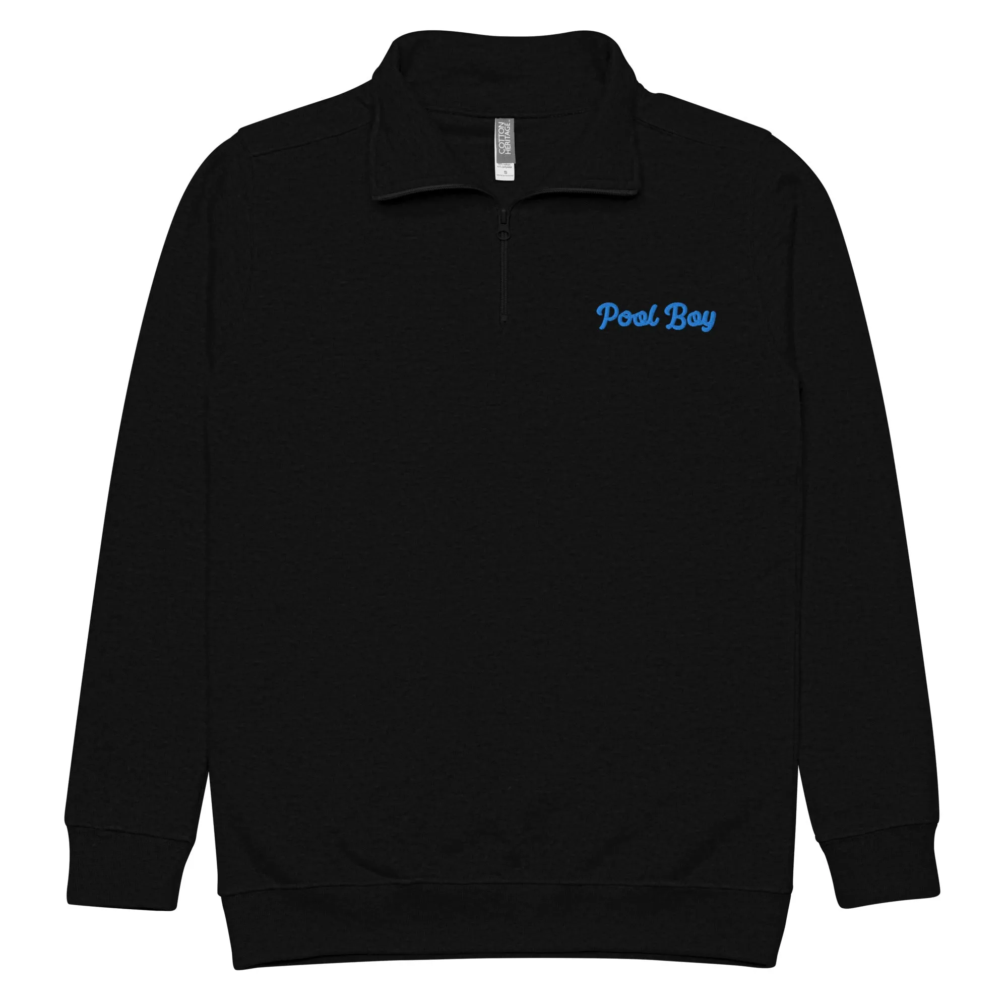 Pool Boy Embroidered Unisex Fleece Pullover