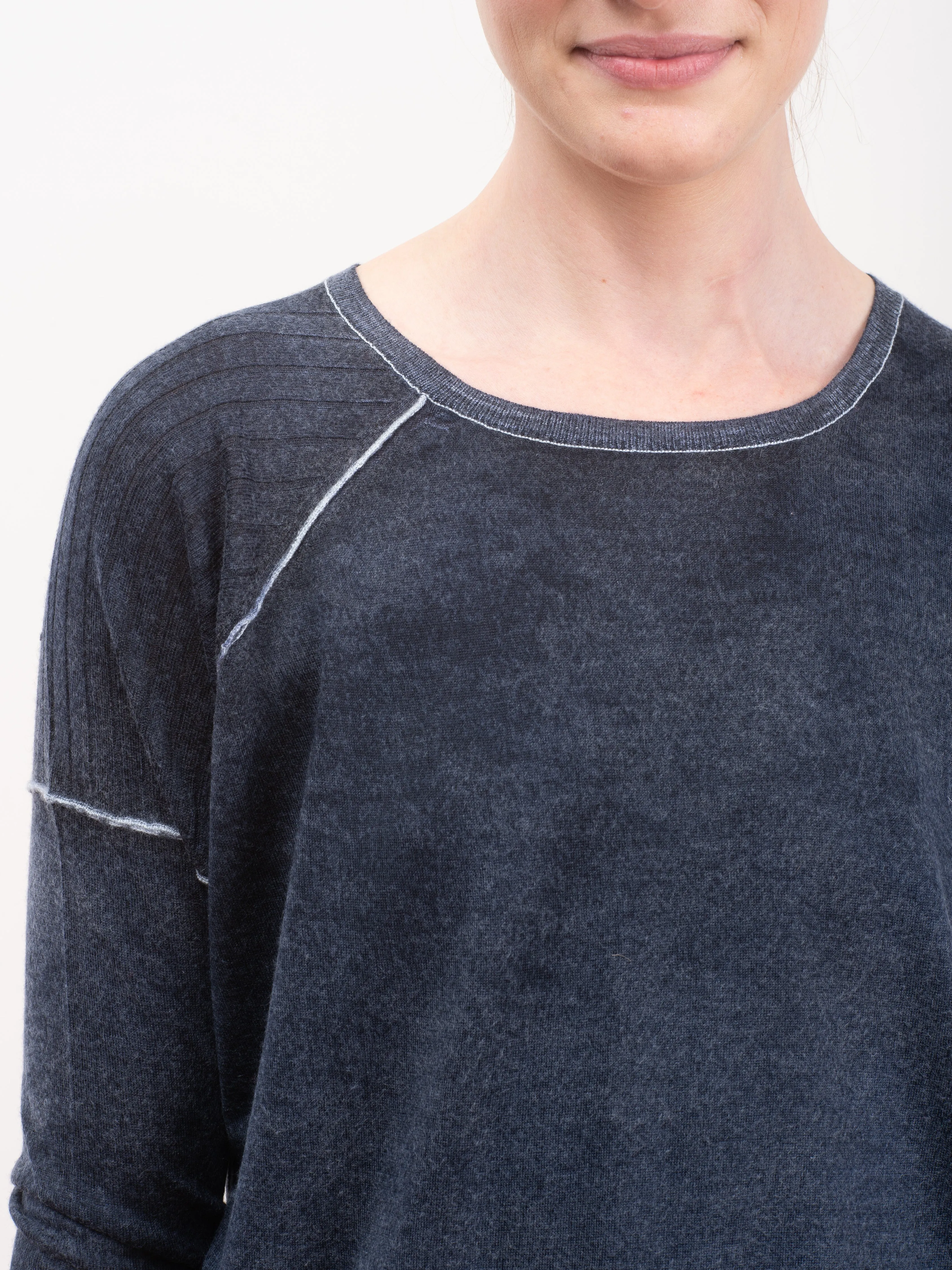 printed relaxed tee - midnight