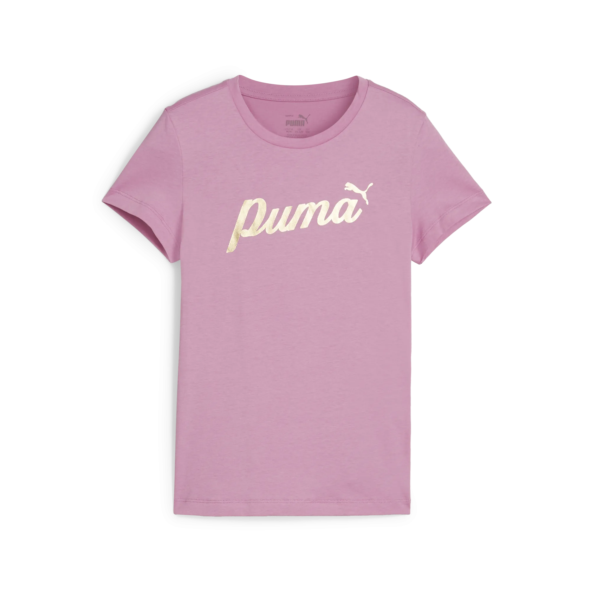 PUMA Ess  Script Metallic Girls Tee