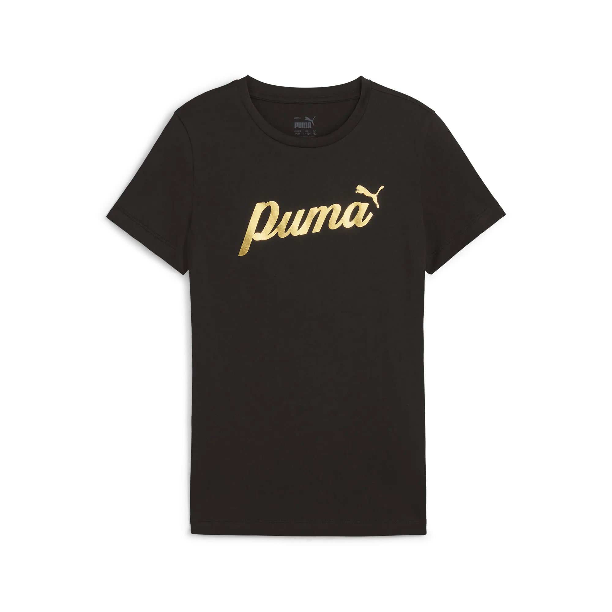 PUMA Ess  Script Metallic Girls Tee