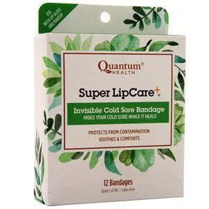 Quantum Super LipCare   - Invisible Cold Sore Bandage  12 count