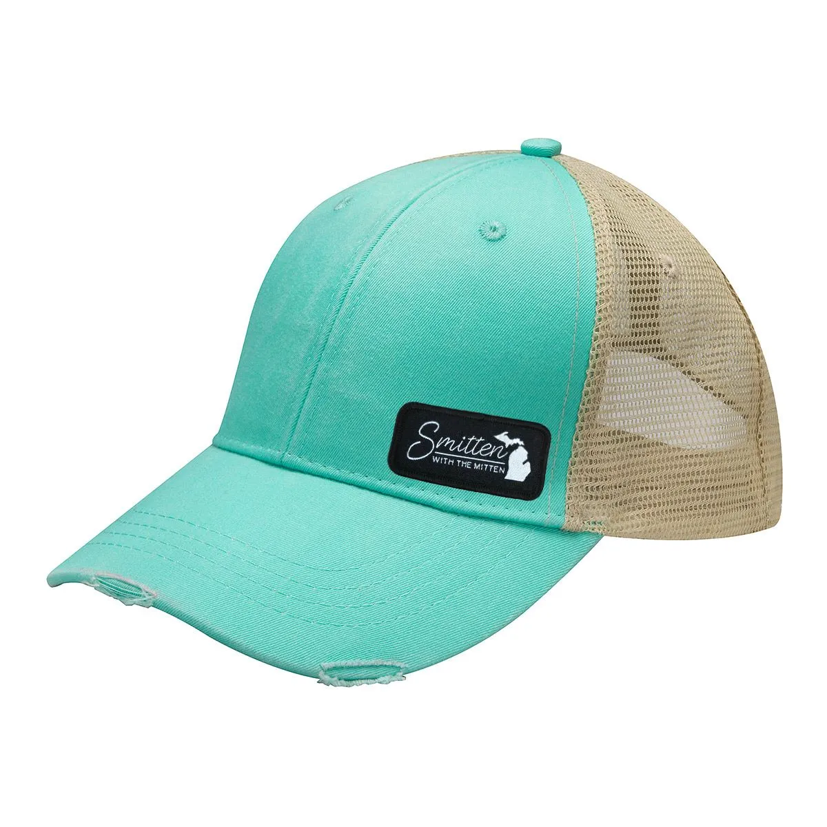 "Smitten With The Mitten" Distressed Comfort Hat