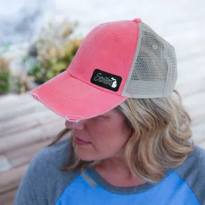 "Smitten With The Mitten" Distressed Comfort Hat