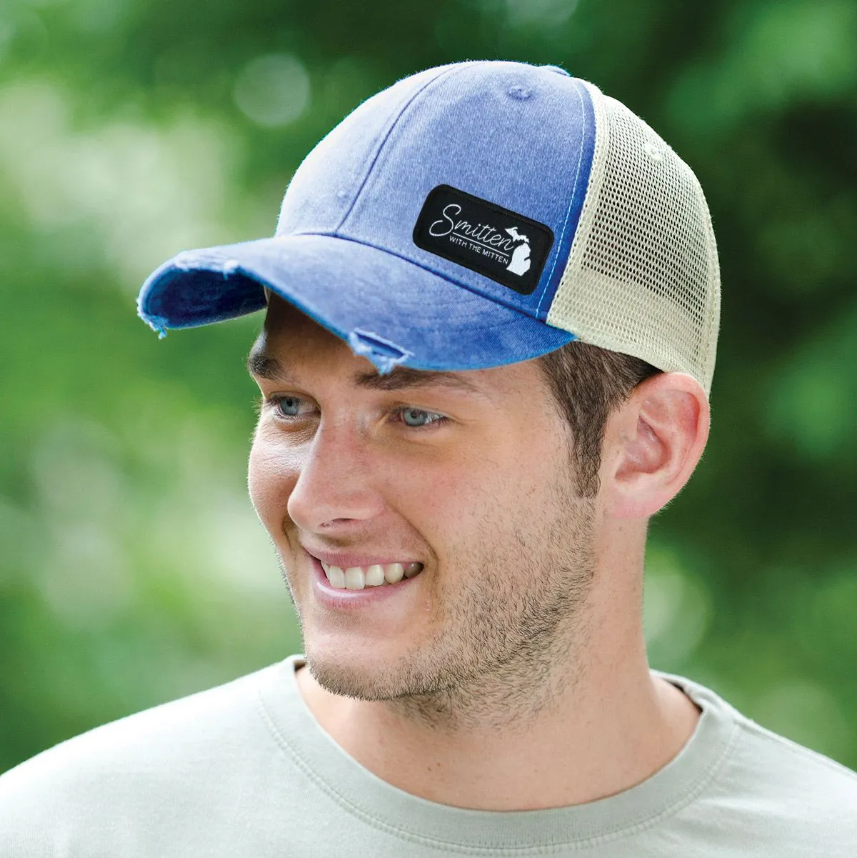 "Smitten With The Mitten" Distressed Comfort Hat