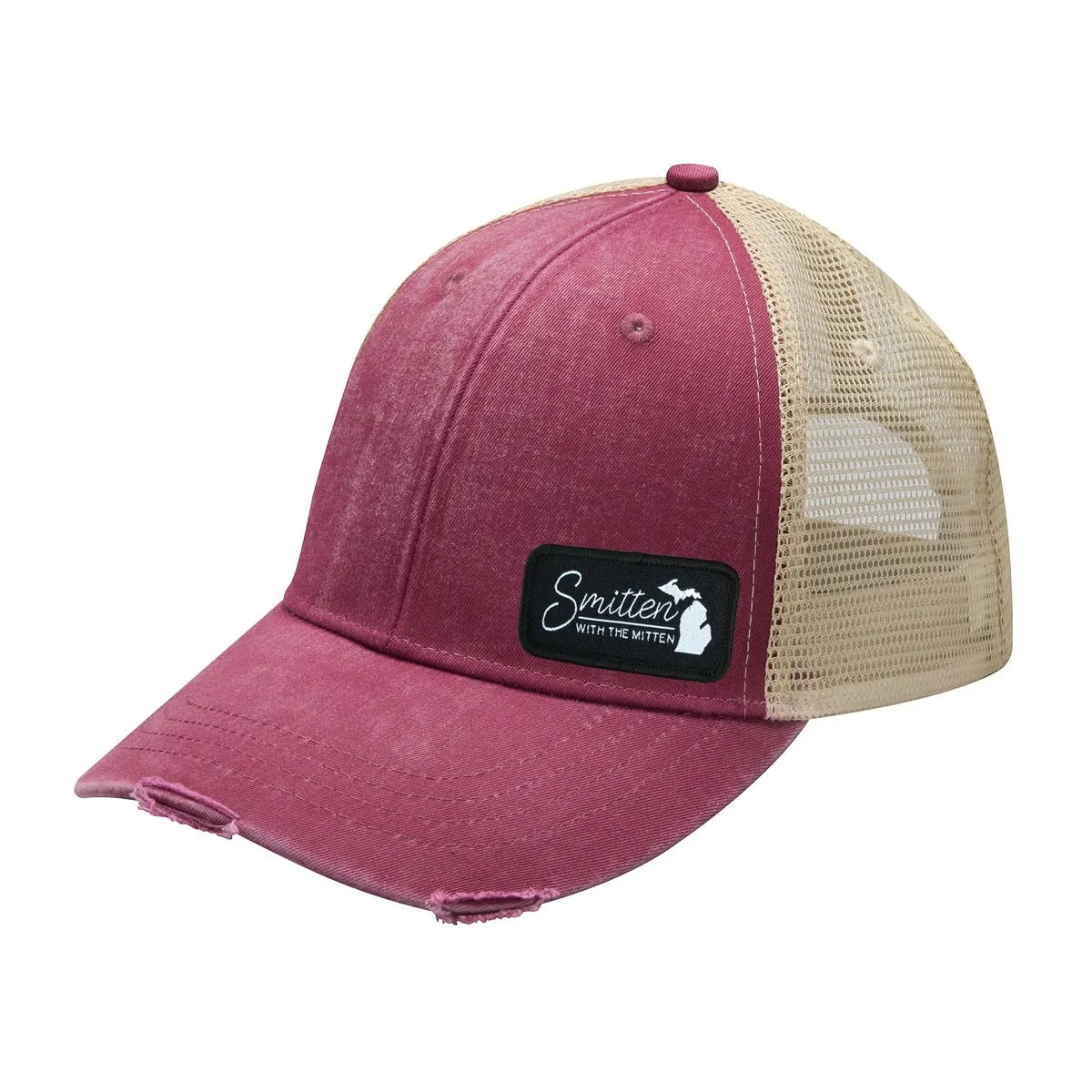 "Smitten With The Mitten" Distressed Comfort Hat